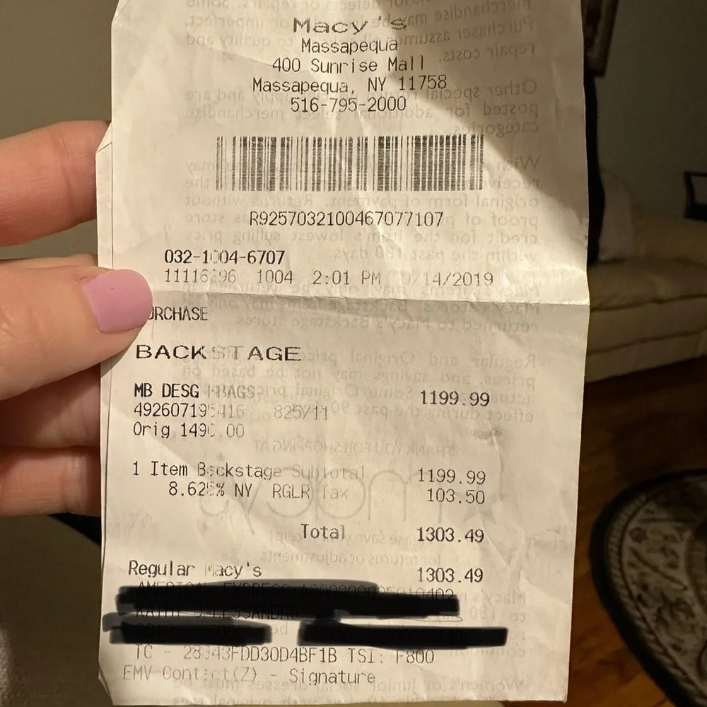 Burberry tote leather small canvas bag - Picture 8 of 8